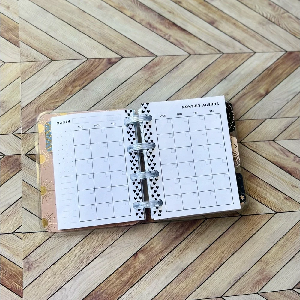 Happy planner micro notes 12 months undated Moon phase love the sky you’re under
